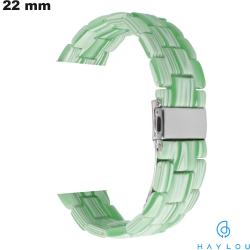 Bracelet Résine pour montre Vert Haylou 22mm (RS3, R8)