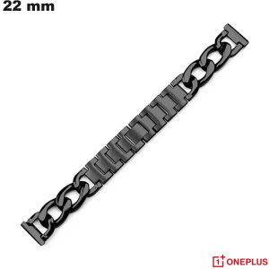 Bracelet 22 mm OnePlus Acier Inox montre Noir