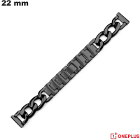 Bracelet 22 mm OnePlus Acier Inox montre Noir