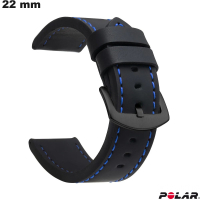 Braccialetto smartwatch 22 mm Nero Polar Faux pelle \ Miglior Prezzo