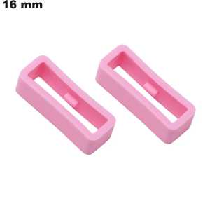 2 Loops Silicone pour montre 16mm Rose : Envoi Rapide