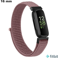 Braccialetto Football Viola per orologio Nylon FitBit 16mm economico