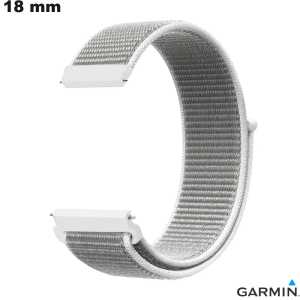 Bracciale Garmin per orologio Bianco Nylon 18 mm Regolabile economico