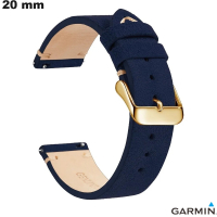 Acquistare Bracciale in Vera Pelle Blu Universale 20mm Garmin