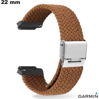 Bracelet Garmin Tissu 22mm smartwatch Marron
