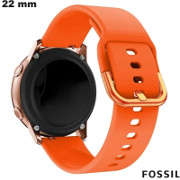 Bracelete 22mm de borracha flexível de qualidade para relógio Fossil