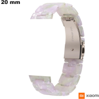 Bracelete 20 mm Xiaomi para relógio inteligente Resina Branca de qualidade