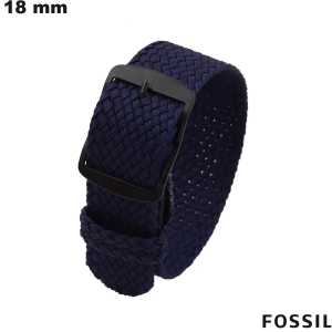 Smartwatch-Armband 18mm Blau Fossil Stoff | Versand kostenlos ab 20€