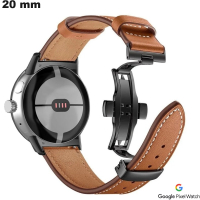 Bracelete de relógio inteligente Google Pixel 20 mm Marrom de qualidade