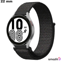Pulseira Amazfit 22 mm relógio Preto Nylon \ Entrega Rápida