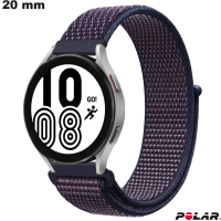 Bracciale Polar 20 mm di orologio Viola Nylon ● Spedizione gratuita da 20€