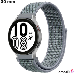 Bracelet Tissu smartwatch Amazfit Gris 20mm (GTS, Bip S)