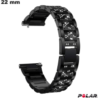 Vendita Bracciale in Acciaio Inox 22 mm Nero per orologio Polar