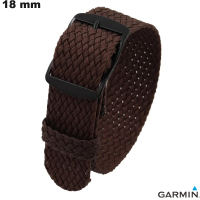Bracelete Garmin Nylon Marrom 18 mm smartwatch | Entrega Rápida