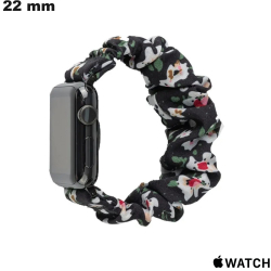 Armband 22mm Schwarz Smartwatch Gewebe Apple Watch