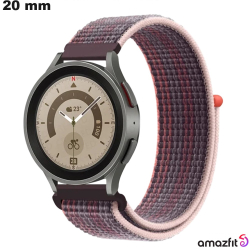 Bracelet Nylon Amazfit de montre intelligente 20mm Violet