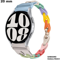 Venda de Bracelete de Relógio Samsung Multicolorido de Borracha 20mm
