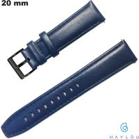 Vendita Bracciale da 20 mm Haylou in Vera Pelle Blu