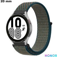 Venda de Bracelete de Nylon Verde u 20 mm para relógio inteligente Honor