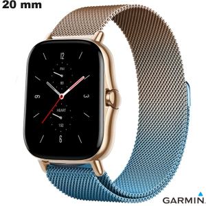 Bracciale dorato rosa per orologio Garmin 20 mm in acciaio inox di qualità