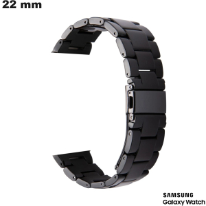 Bracelet Noir Résine de montre 22mm Samsung # Meilleur Prix