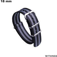 Pulseira Withings Noir de relógio conectado 18 mm Nylon de qualidade