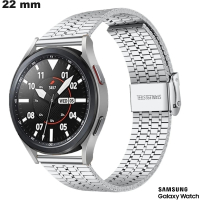 Bracciale per orologio in acciaio inox argentato di qualità per Samsung