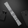 Bracciale per orologio in acciaio inox argentato di qualità per Samsung