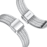 Bracciale per orologio in acciaio inox argentato di qualità per Samsung