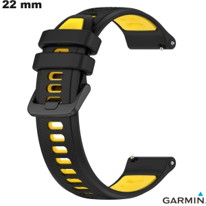 Bracciale Nero 22 mm Garmin da orologio Silicone \ Spedizione 24h