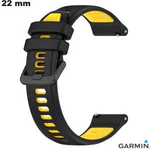 Pulseira Preta de 22 mm Garmin de Relógio de Silicone \ Expedição 24h