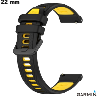 Pulseira Preta de 22 mm Garmin de Relógio de Silicone \ Expedição 24h