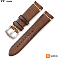 Bracelete de Cuir Vegetal 22 mm para Relógio Xiaomi | Montagem Fácil