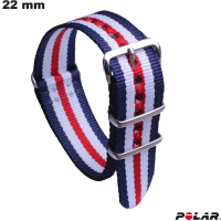 Pulsera de Nylon Multicolor Polar de 22 mm para reloj barata