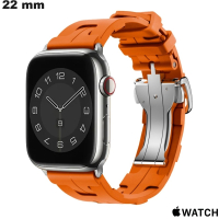 Bracelet Orange Apple Watch de montre 22mm Silicone de qualité