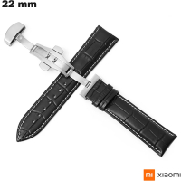 Bracelete Xiaomi Couro verdadeiro relógio inteligente 22mm barato