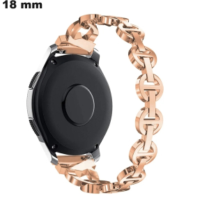Bracelet 18mm bijou de montre Métal Doré rose \ Livraison Offerte