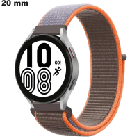 Bracelet 20 mm pour montre Gris Tissu / Port Offert dès 20€