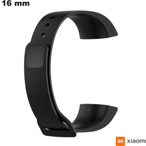 Bracciale Xiaomi in silicone per smartwatch da 16 mm Nero di alta qualità