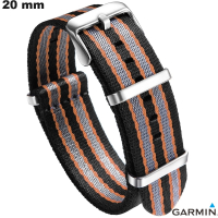 Bracelete de 20 mm para relógio inteligente Garmin Nato Cinza barato