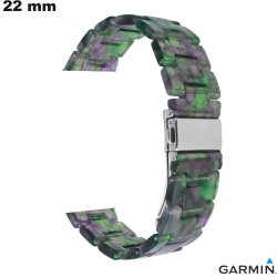 Bracelet Garmin Vert 22mm smartwatch Résine