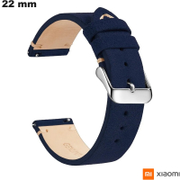 Vendita Bracciale Blu 22 mm Xiaomi universale in Vera Pelle