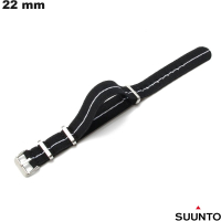 Pulsera Negra de reloj Suunto 22mm Tela / Envío Gratis a partir de 20€