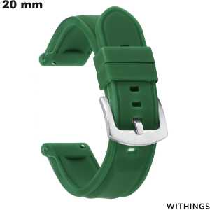 Comprar Pulseira de 20 mm para smartwatch Withings em Silicone Verde Comprar Pulseira de 20 mm para smartwatch Withings em Silicone Verde