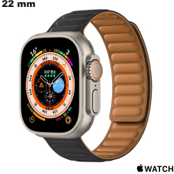 Pulsera de reloj inteligente Negra Silicona 22 Apple Watch
