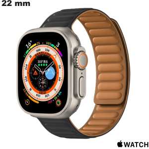 Bracelete de relógio inteligente Preto Silicone 22 Apple Watch de qualidade Bracelete de relógio inteligente Preto Silicone 22 Apple Watch de qualidade