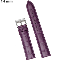 Genuine Purple Leather Bracelet for 14 mm Watch Cheap