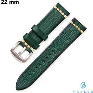 Venda de Bracelete para smartwatch em Couro vegano Verde Haylou 22 mm