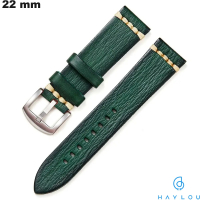 Sale Vegan Leather Green Haylou 22 mm Smartwatch Bracelet