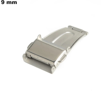 Attache Argenté 9 mm Acier Inoxydable montre Déployant pas cher